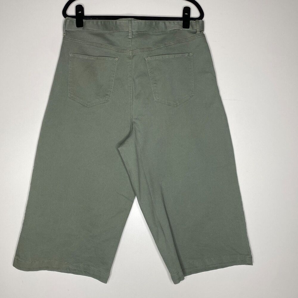 New Gloria Vanderbilt High Rise Pleated Culotte Tie Waist Pant Women's Size 16 - Picture 7 of 8